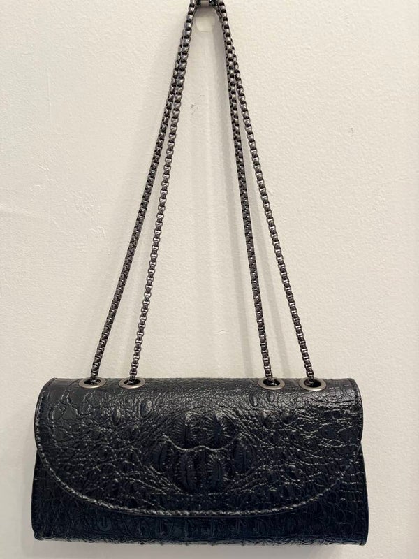 Faux Leather Crocodile Shoulder Bag