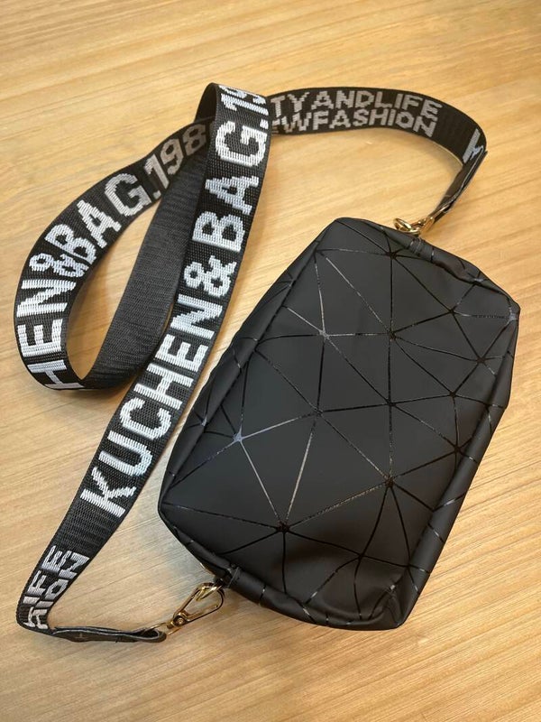 Mini Geometric Print Cross Body Bag
