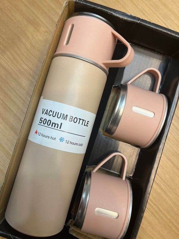 Stainless Steele Vacuum Bottle Flask Set