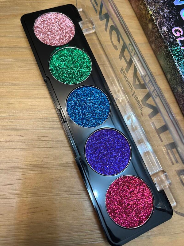 5 Color Glitter Eyeshadow Palette