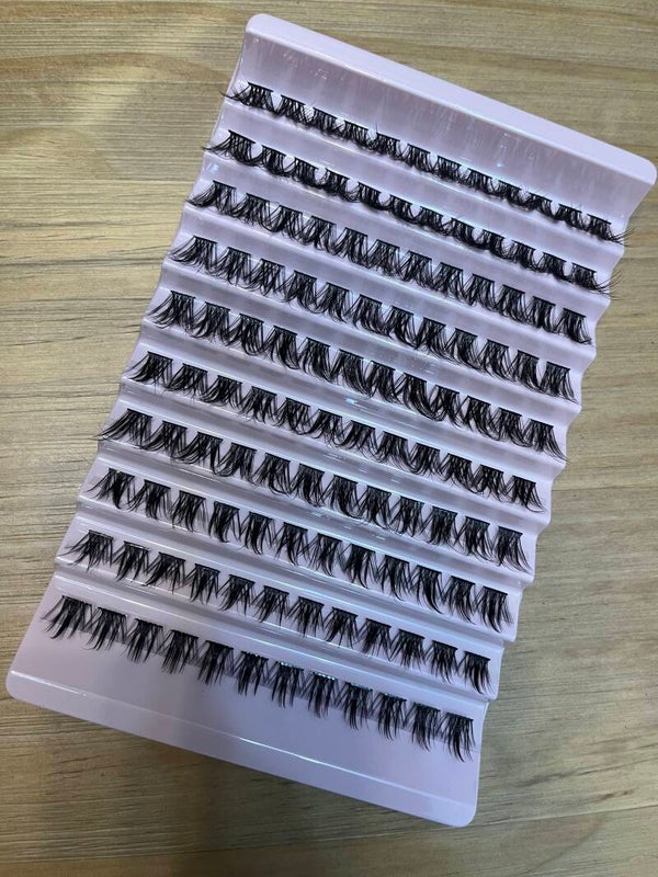 120pcs Cluster Lashes,  Wispy False Lashes 10-16MM Individual Lashes Extensions Volume Fluffy Eyelash Clusters , DIY Eyelash Extensions