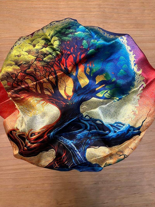 Tree of Life Hair Bonnet