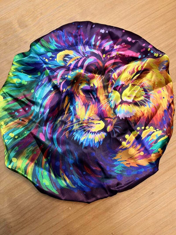 “Lion & Lioness” Hair Bonnet