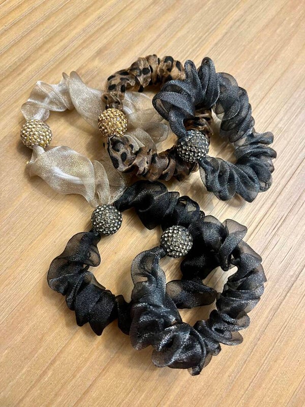 5 piece Fashion Rhinestone Hair Ties