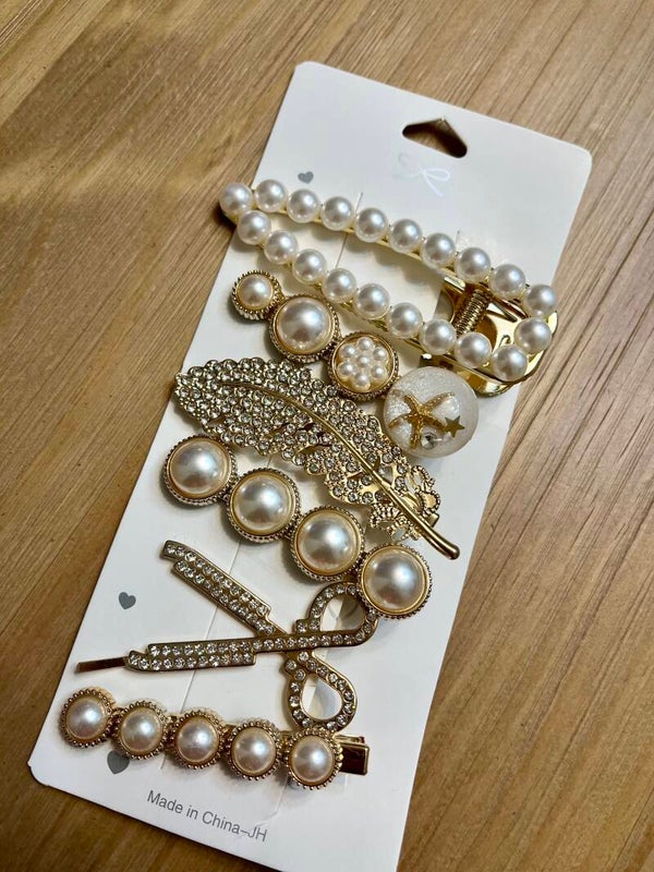 Pearl Zinc Alloy Hairpin Set