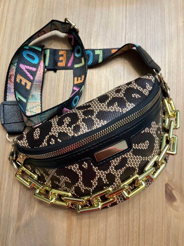 Crocodile Pattern PU Leather Crossbody Bag