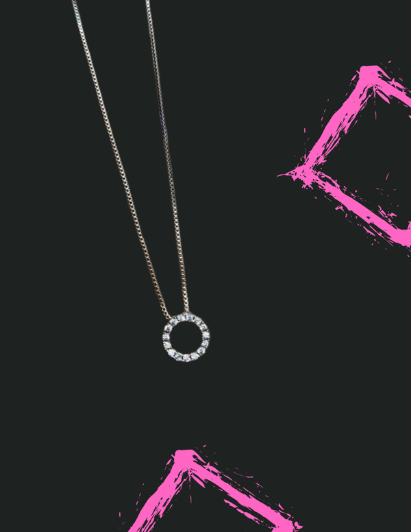 Hollow Round Pendant Necklace