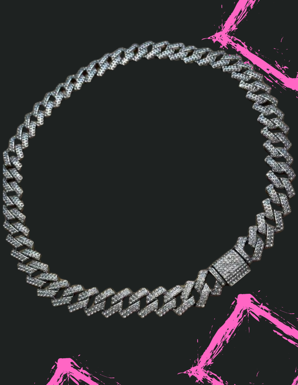 Women’s Cuban Chain Necklace- Silver