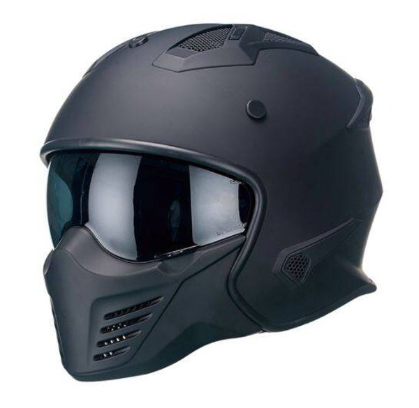 HELM VITO JET BRUZANO MAT ZWART