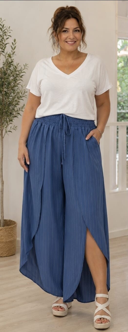 Pant. aberturas rayas