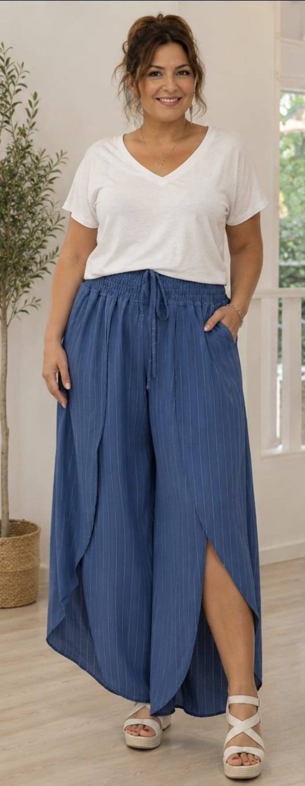 Pant. aberturas rayas