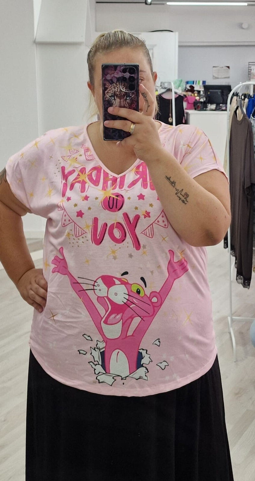 Camiseta pantera rosa