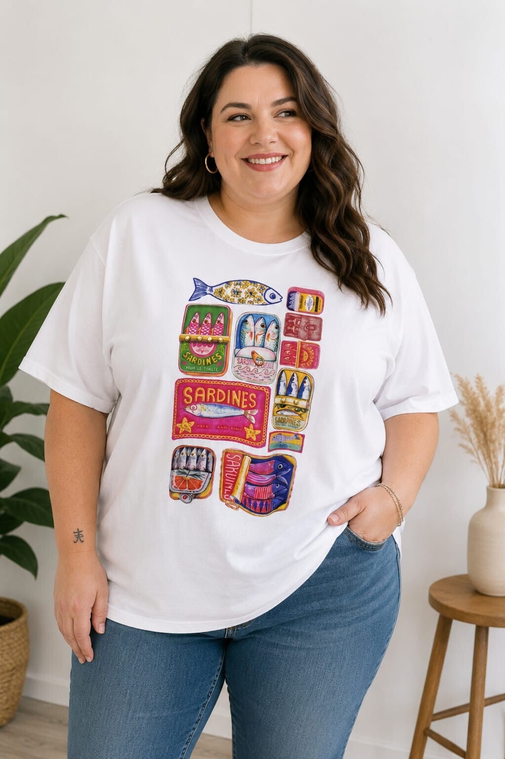 Camiseta lata sardines
