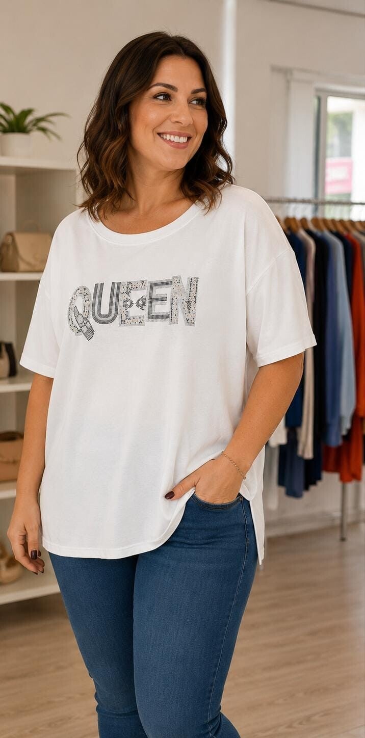 Camiseta brillo QUEEN