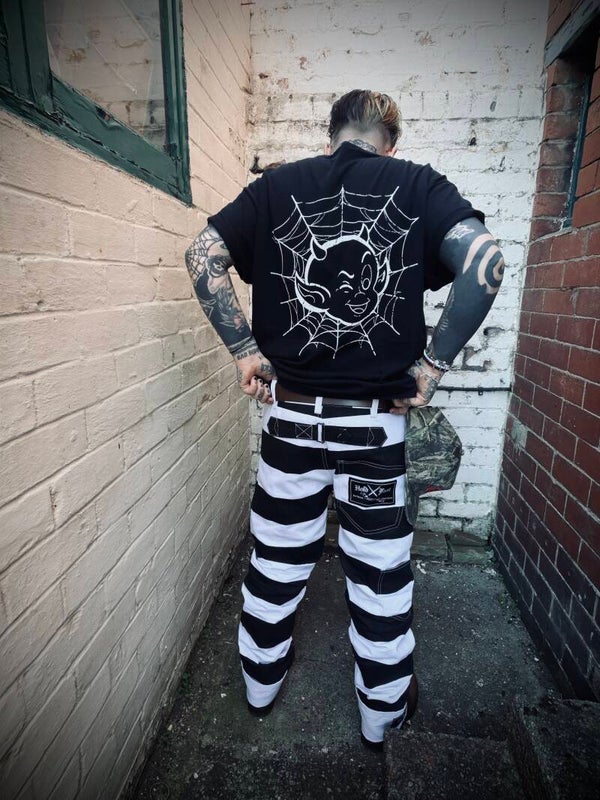 Spider web T-shirt.