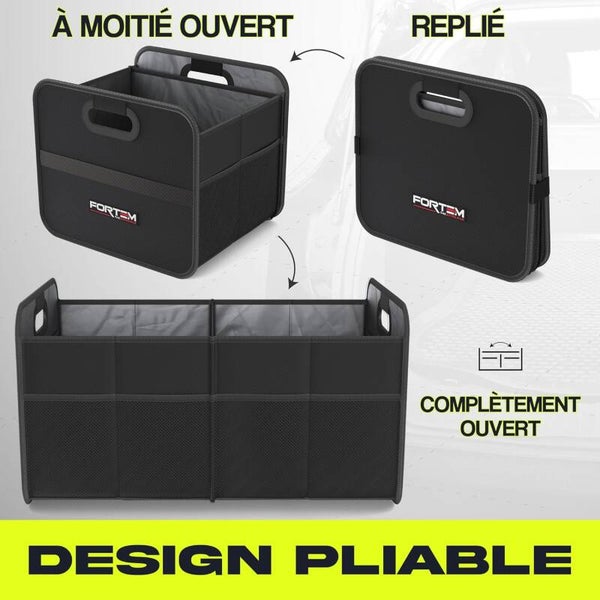 Organisateur de Coffre de Voiture Pliable