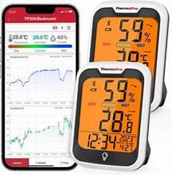 Thermomètre Hygromètre Digital - Alerte Canicule | Intérieur
