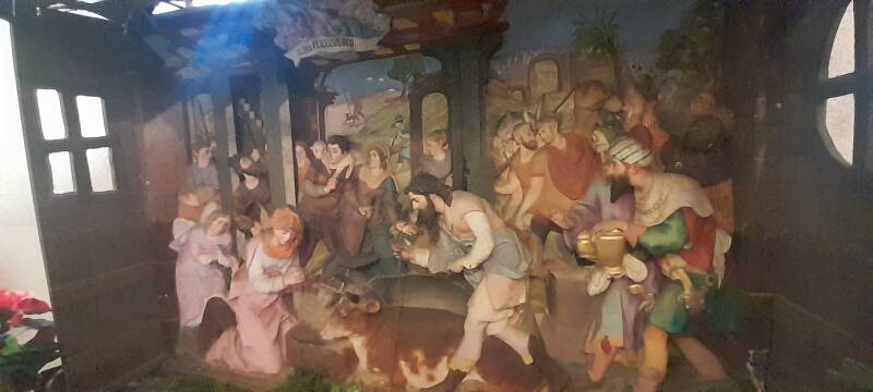 Dieu parle à mon coeur - la créche haut en relief du XVIIIe siècle de l'Eglise Saint André - 64160 Morlaas