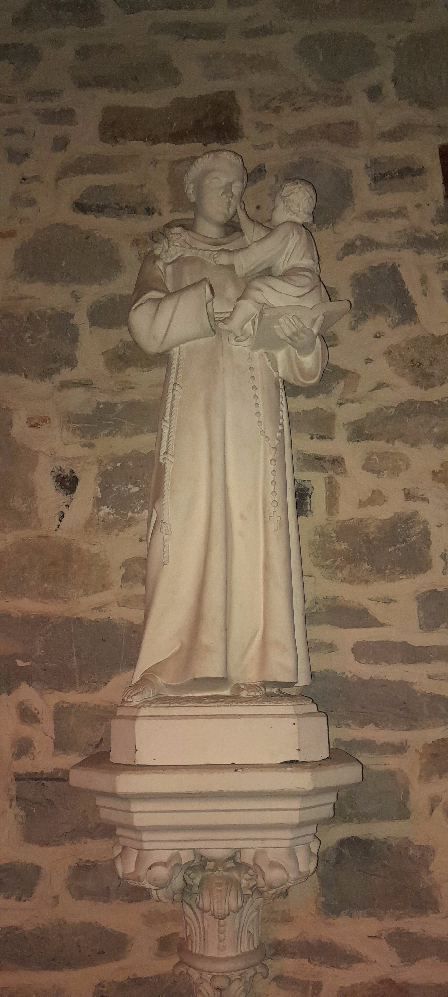 Dieu parle à mon coeur - Statut de Saint Antoine de Padour - Eglise Saint Vincent de Lasseubetat - Pyénrées Atlantiques - 64290