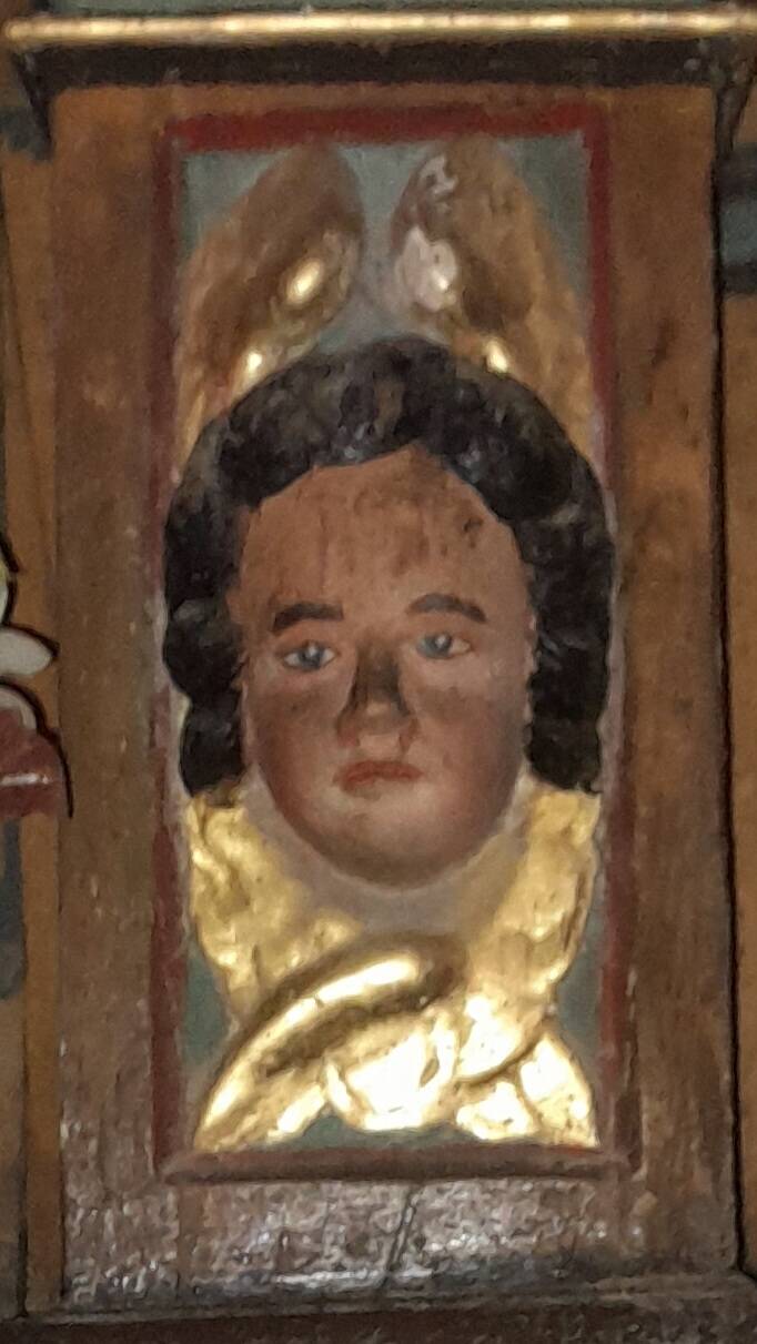 Dieu parle à mon coeur - tête d'ange - Eglise Saint Vincent de Lasseubetat - Pyrénées Atlantiques - 64290