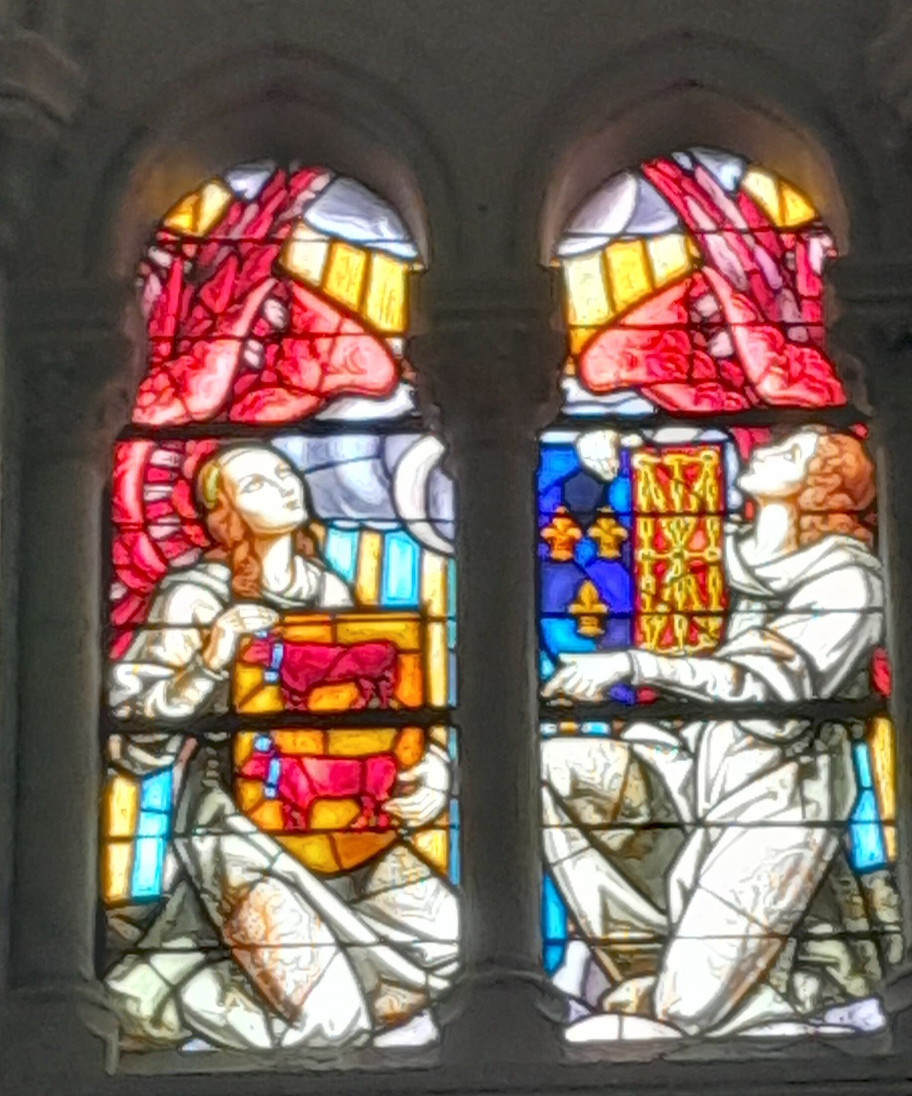 Dieu parle à mon coeur - Le Sanctuaire Notre Dame du Bout du Pont, refuge de la Mère et l'enfant - Pau - vitrail du choeur