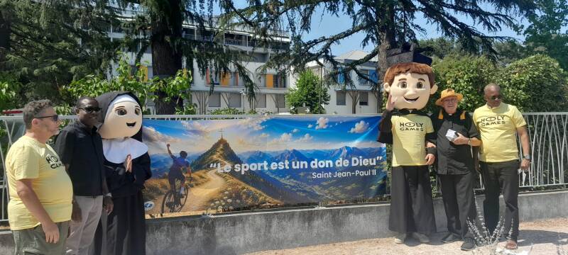 Dieu parle à mon coeur - "le sport est un don de Dieu" Affiche