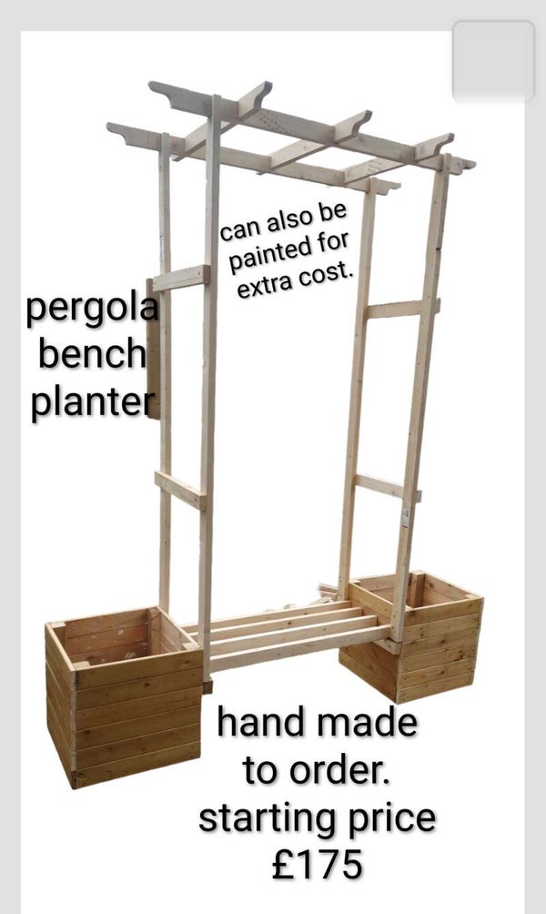 Pergola/pergola planters/pergola bench planters
