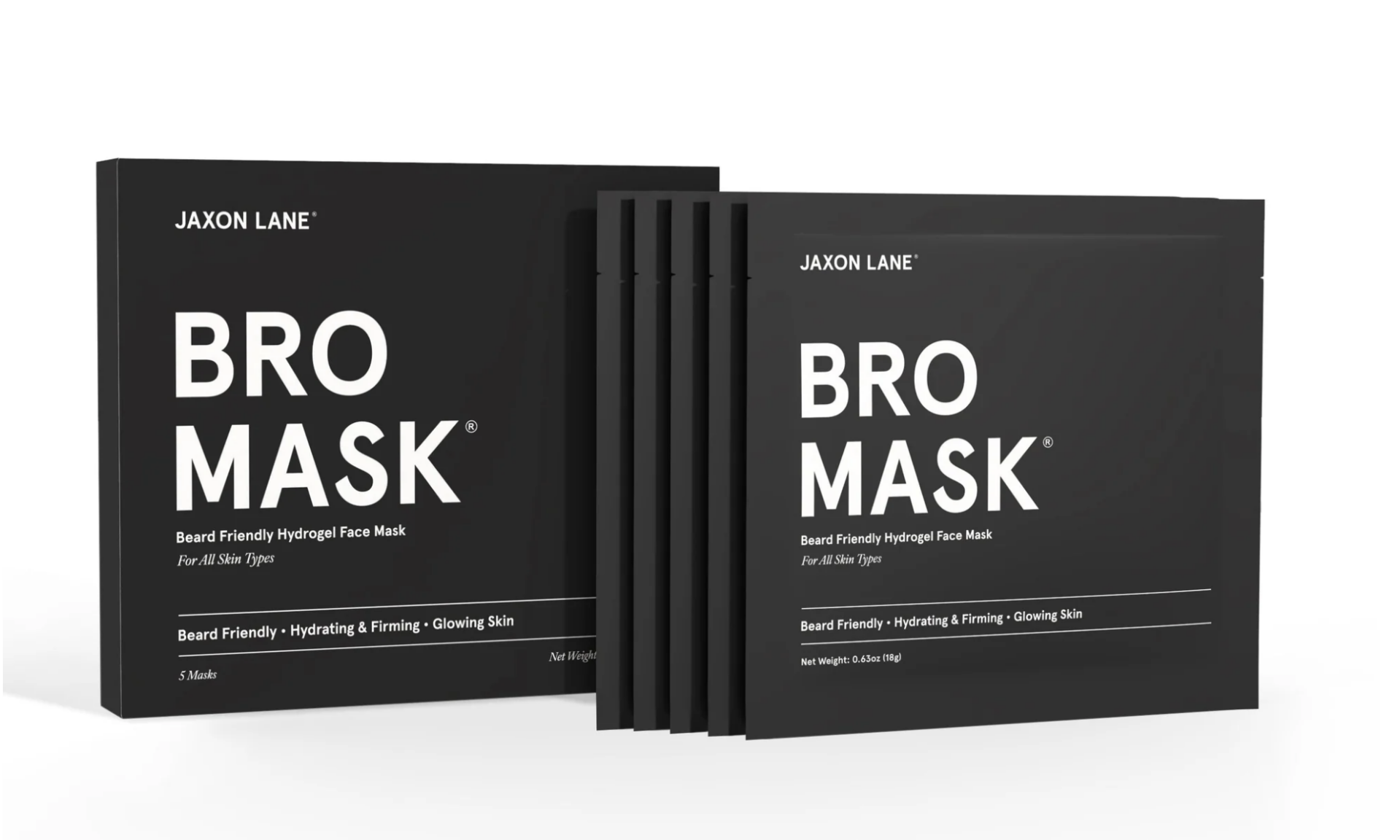 Bro Mask Half Mask - Beard Friendly Sheet Mask (5 Pack)