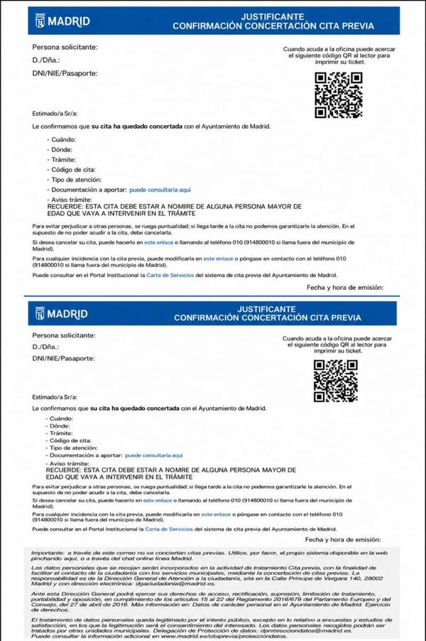 Cita Empadronamiento