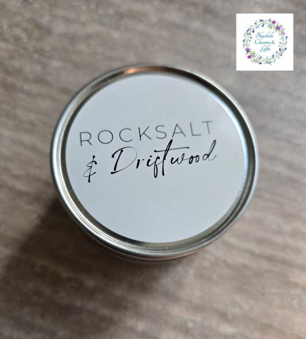 Rocksalt & Driftwood Candle Tin