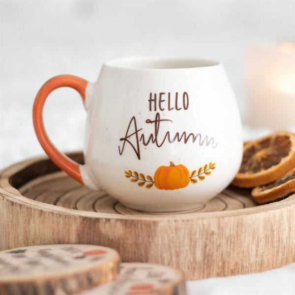 Hello Autumn Large Rounded Mug