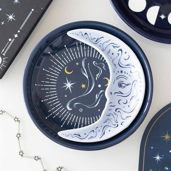 Blue Moon Stacking Trinket Dish Set