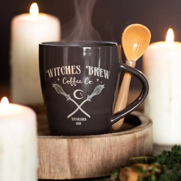 Witches Brew Coffee Co. Mug & Spoon Set