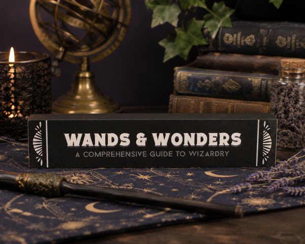Wands & Wonders Wooden Book Sign