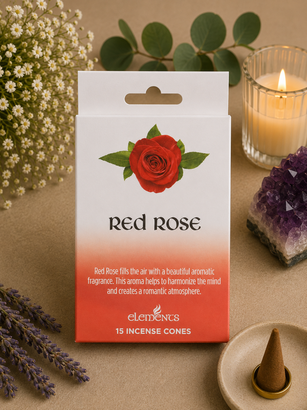 Elements Red Rose Incense Cones