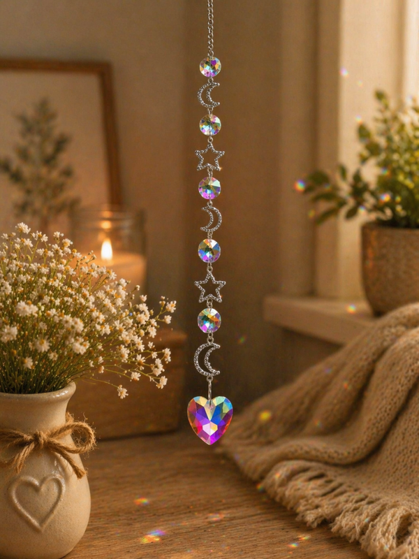 Crescent Moons & Stars Suncatcher
