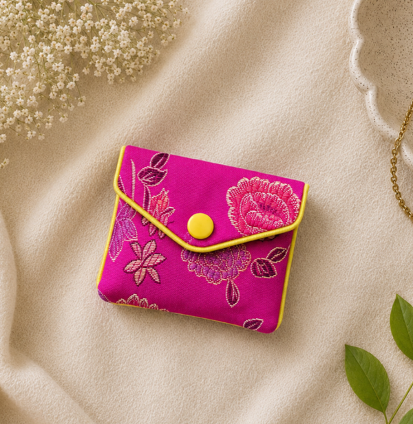 Pink Floral Mini Purse
