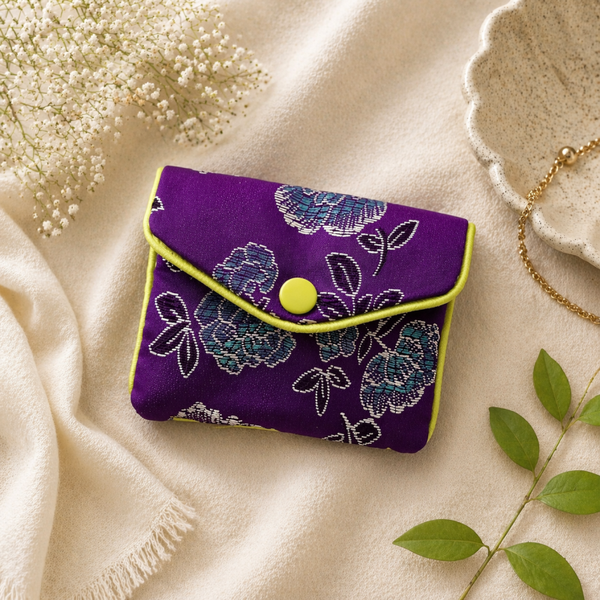 Purple Floral Mini Purse