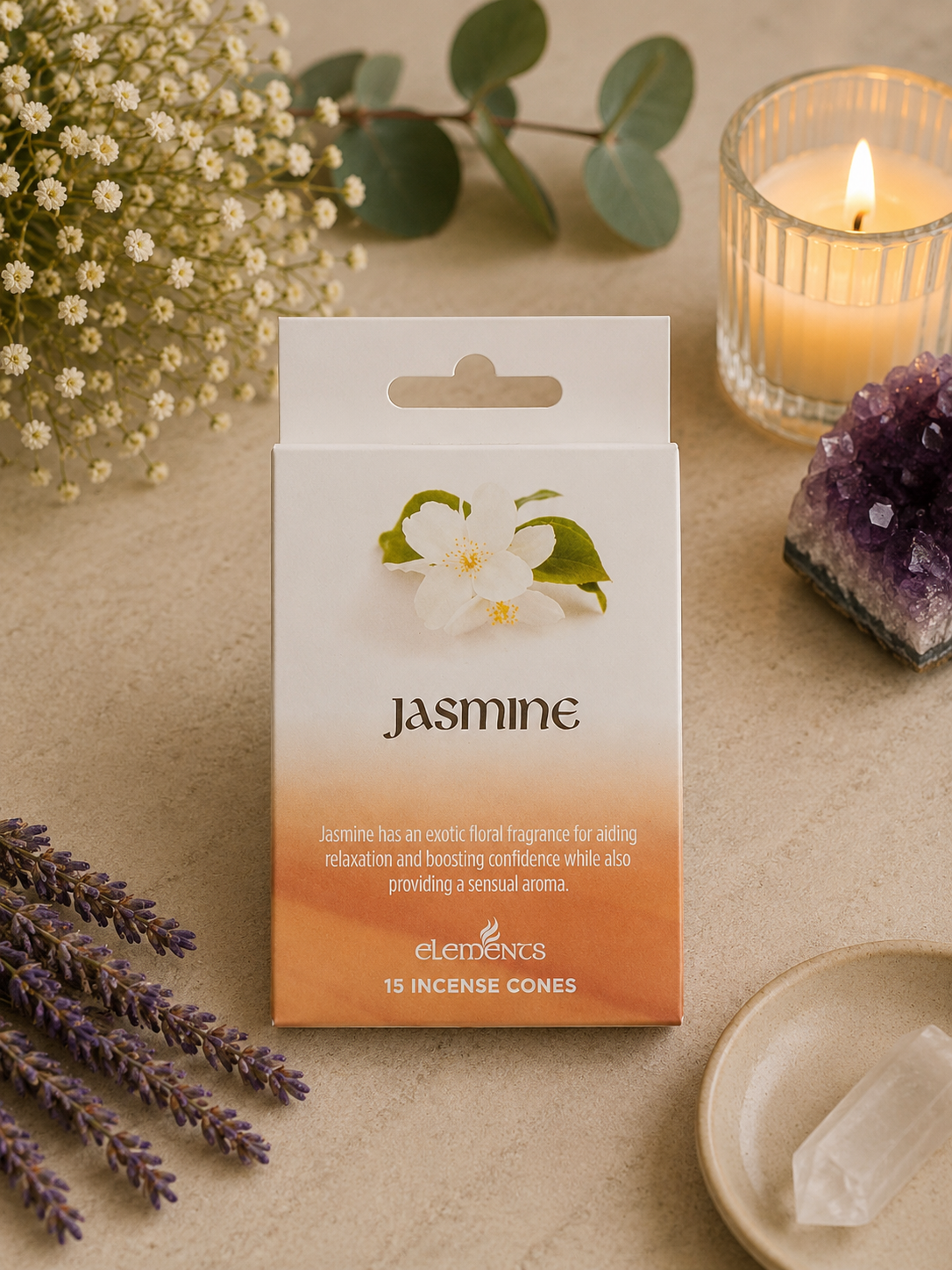 Elements Jasmine Incense Cones