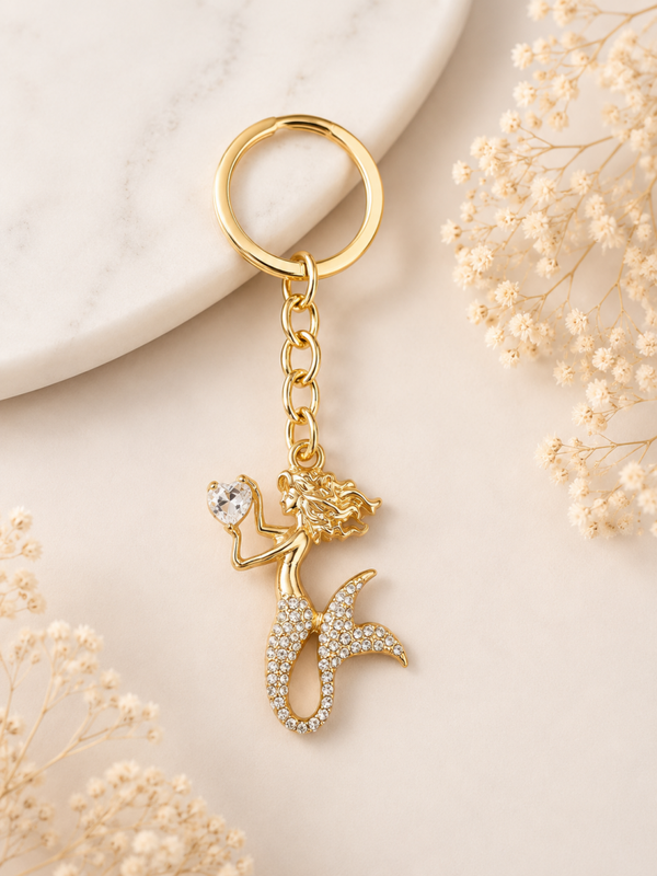Crystal Mermaid Keyring