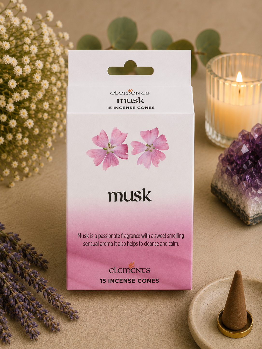Elements Musk Incense Cones