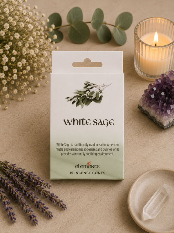 Elements White Sage Incense Cones