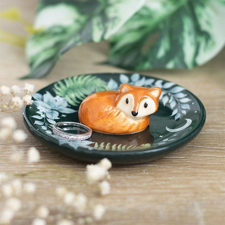 Fawn and Friends Fox Trinket Dish