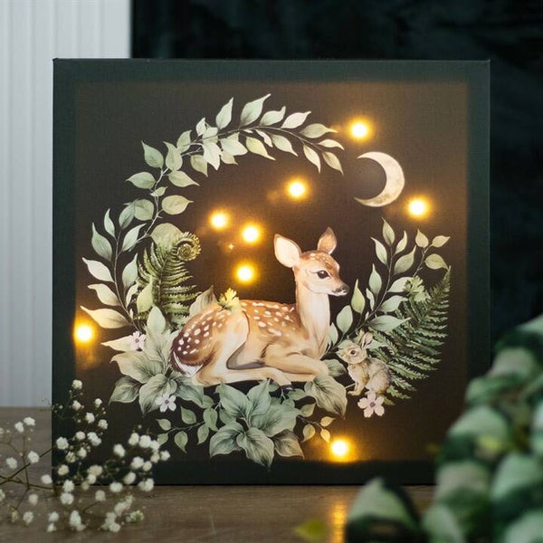Fawn & Friends Light Up Fawn Canvas