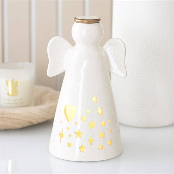 LED Light-Up Ceramic Angel