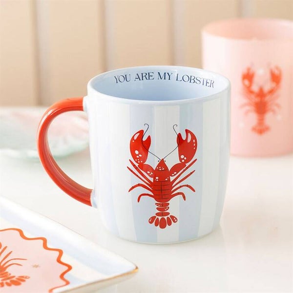 Lobster Striped Mug