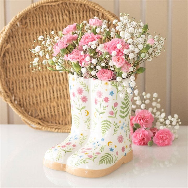 Floral Welly Boot Planter