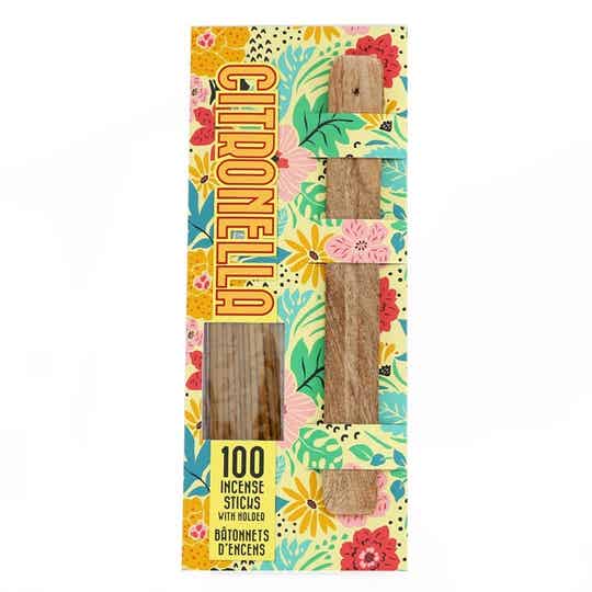 Citronella Outdoor Living Incense Sticks and Holder Set