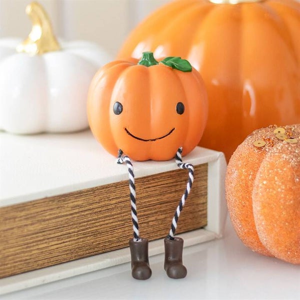 Cute Smiling Pumpkin Sitting Ornament