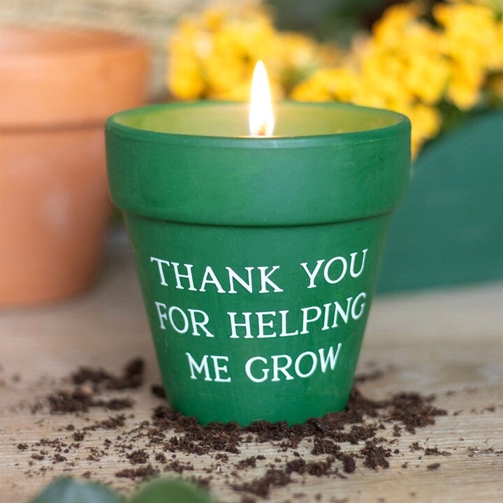 Thank You For Helping Me Grow Citronella Candle